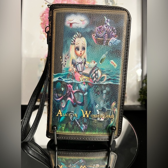Spookyville Critters Handbags - Alice In Wonderland Wristlet NWT